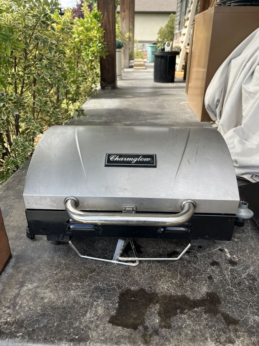 Charmglow Stainless Steel Portable Tabletop Gas Grill