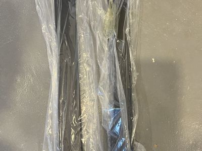 Set of 2 Heavy Duty Black Metal Support Brackets
