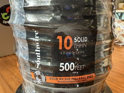 Southwire 10 Solid THHN Wire - 500 Feet, Full Roll