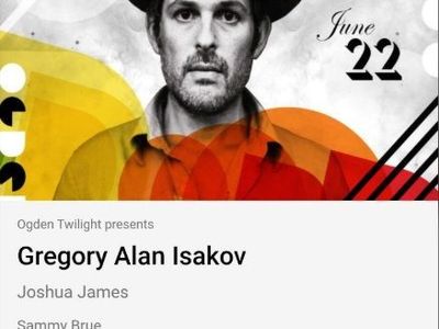 Gregory Alan Isakov Tickets (2) Ogden Twilight