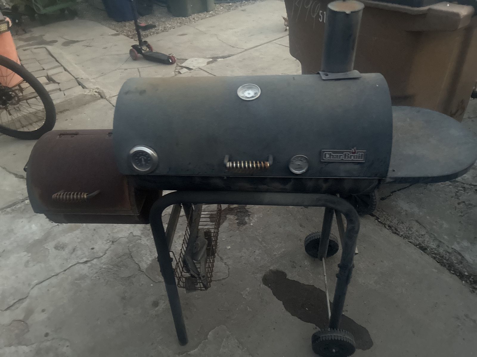 Char-BroOffset Smoker BBQ Grill with Side Fire Box