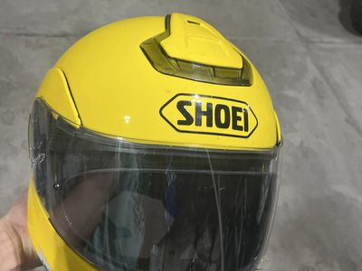 SHOEI Multitec Yellow Modular Motorcycle Helmet - DOT Certified