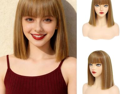Medium Brown and Blonde Wig