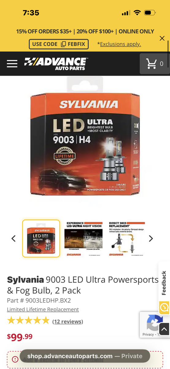 Sylvania 9003/H4