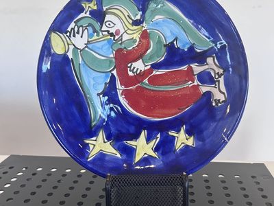 Vintage Italian “La Musa” Hand Painted Ceramic