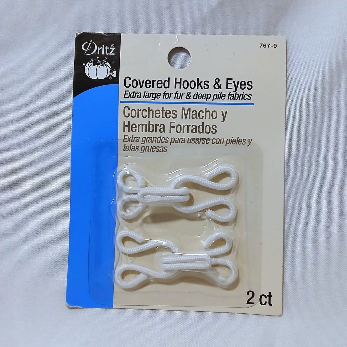 Covered Hooks and Eyes, Dritz Notions