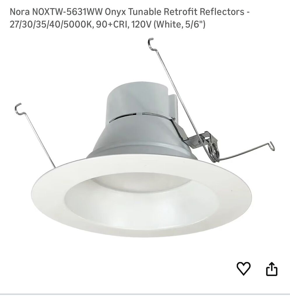 5/6 in. White LED Retrofit Selectable Lights (2)