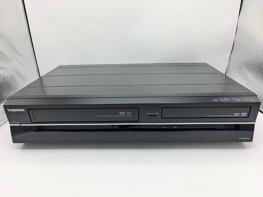 Toshiba DVR620KU VCR VHS Recorder DVD Combo Dubbing HDMI S-Video - Fully Serviced - Tested