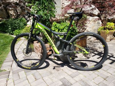 Cannondale Scalpel Si Carbon Full Suspension Mountain Bike - Size M, Green/Black