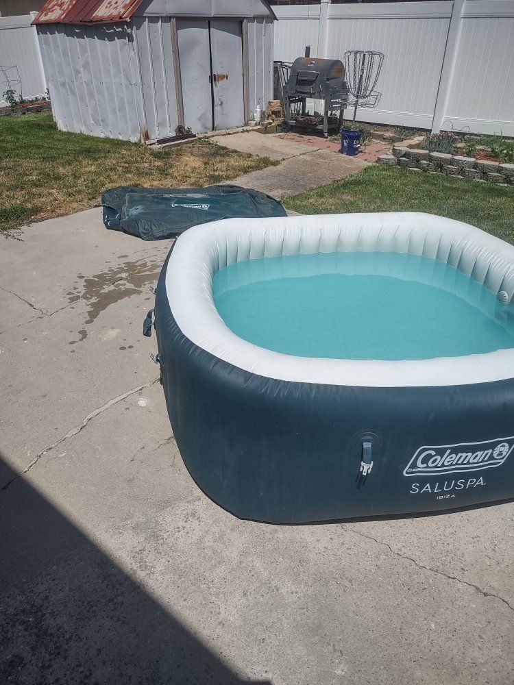 Coleman SaluSpa Ibiza Inflatable Hot Tub w/ Cover - Portable Spa, Seats 4-6