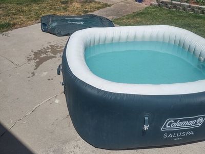 Coleman SaluSpa Ibiza Inflatable Hot Tub w/ Cover - Portable Spa, Seats 4-6