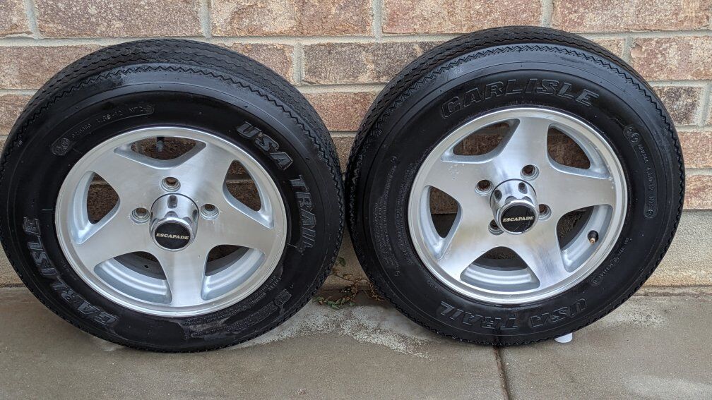 12-in aluminum mag rims for trailer or motorcycle