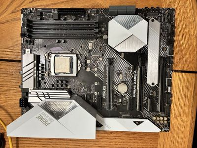 I5-9600k CPU& Prime Z390 Motherboard
