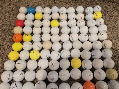 100 golf balls