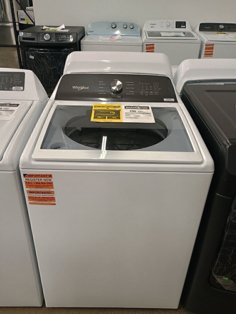 NEW WHIRLPOOL 4.6 C FT TOP LOAD WASHER