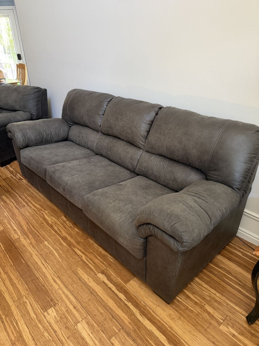 Micro Fiber Living Room Set - Charcoal Black