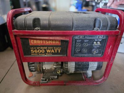 Craftsman 5600 Watt Portable Generator 10.0 HP GenTek OHV Engine
$100 obo