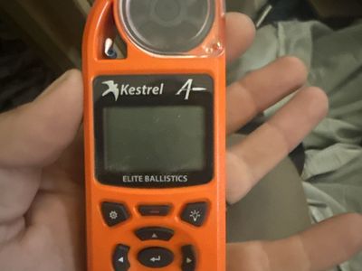 Kestrel 5700 Elite Ballistics Weather Meter w/ Applied Ballistics & Link (Orange) screen protector plastic not even removed