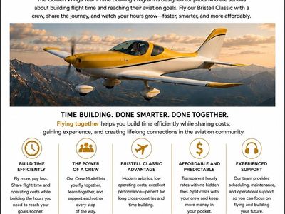 Golden Wings Team - Time Building Program - Bristell Classic