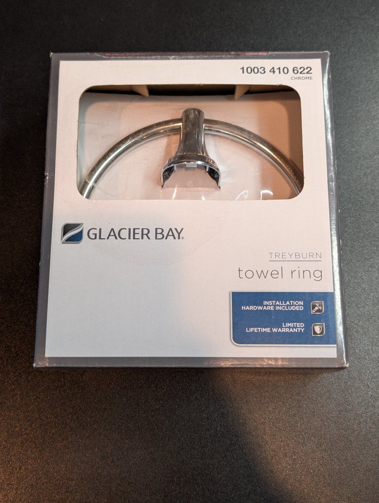 Glacier Bay Treyburn | Towel Ring | Chrome