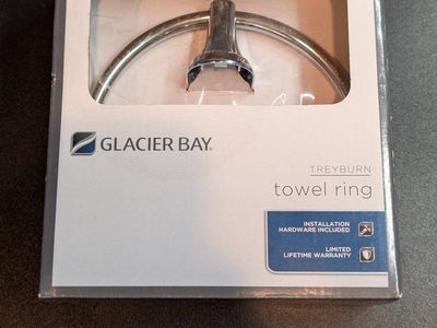 Glacier Bay Treyburn | Towel Ring | Chrome