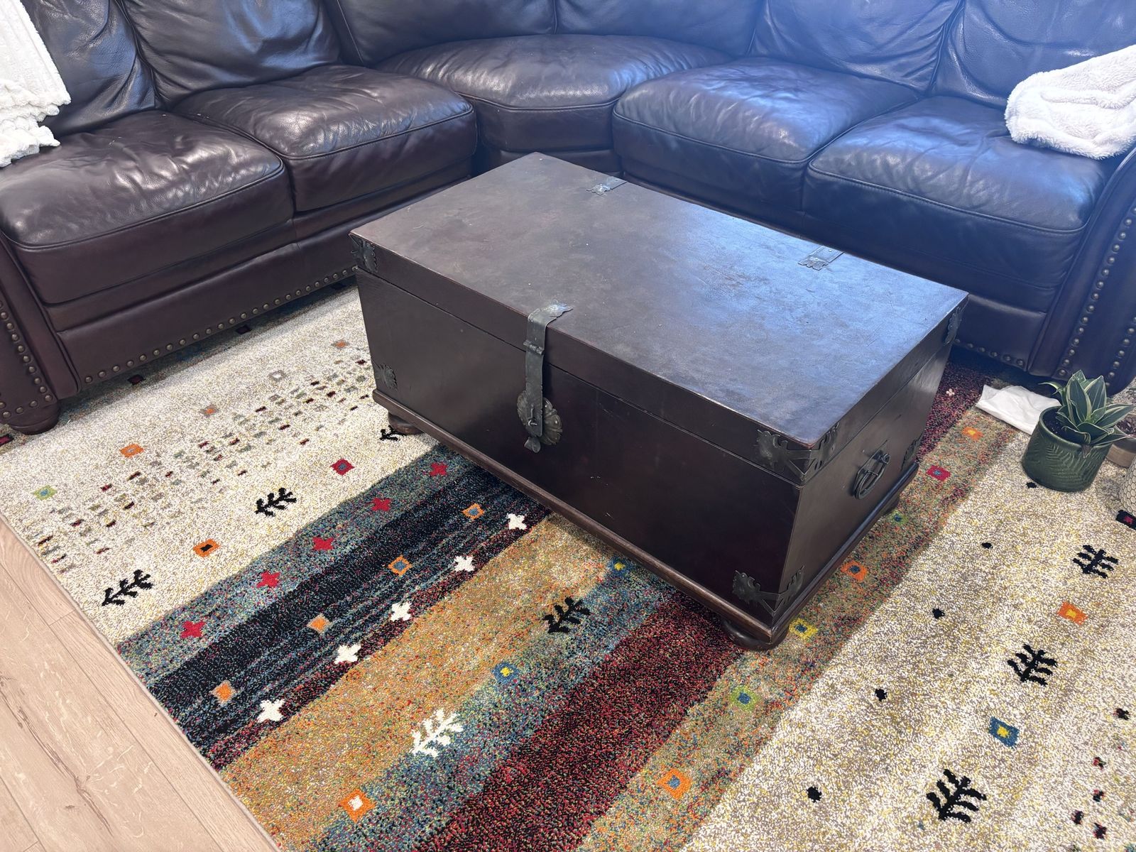 South Cone Handmade Peruvian Hardwood Chest – Solid Wood Storage Trunk
