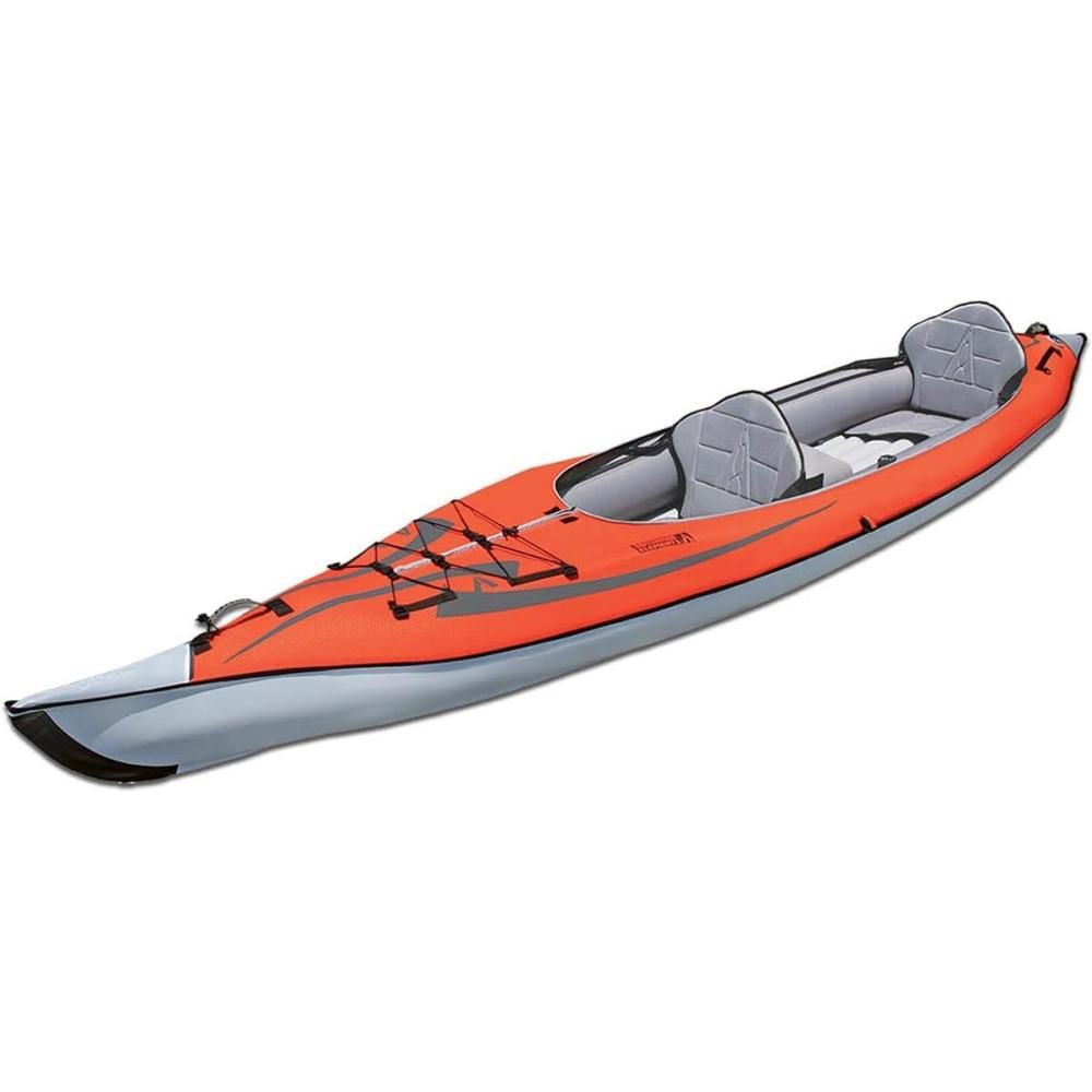 Advanced Elements AE1007-RS AdvancedFrame Inflatable Kayak - Orange/Grey, 2-Person