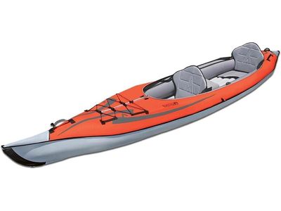 Advanced Elements AE1007-RS AdvancedFrame Inflatable Kayak - Orange/Grey, 2-Person