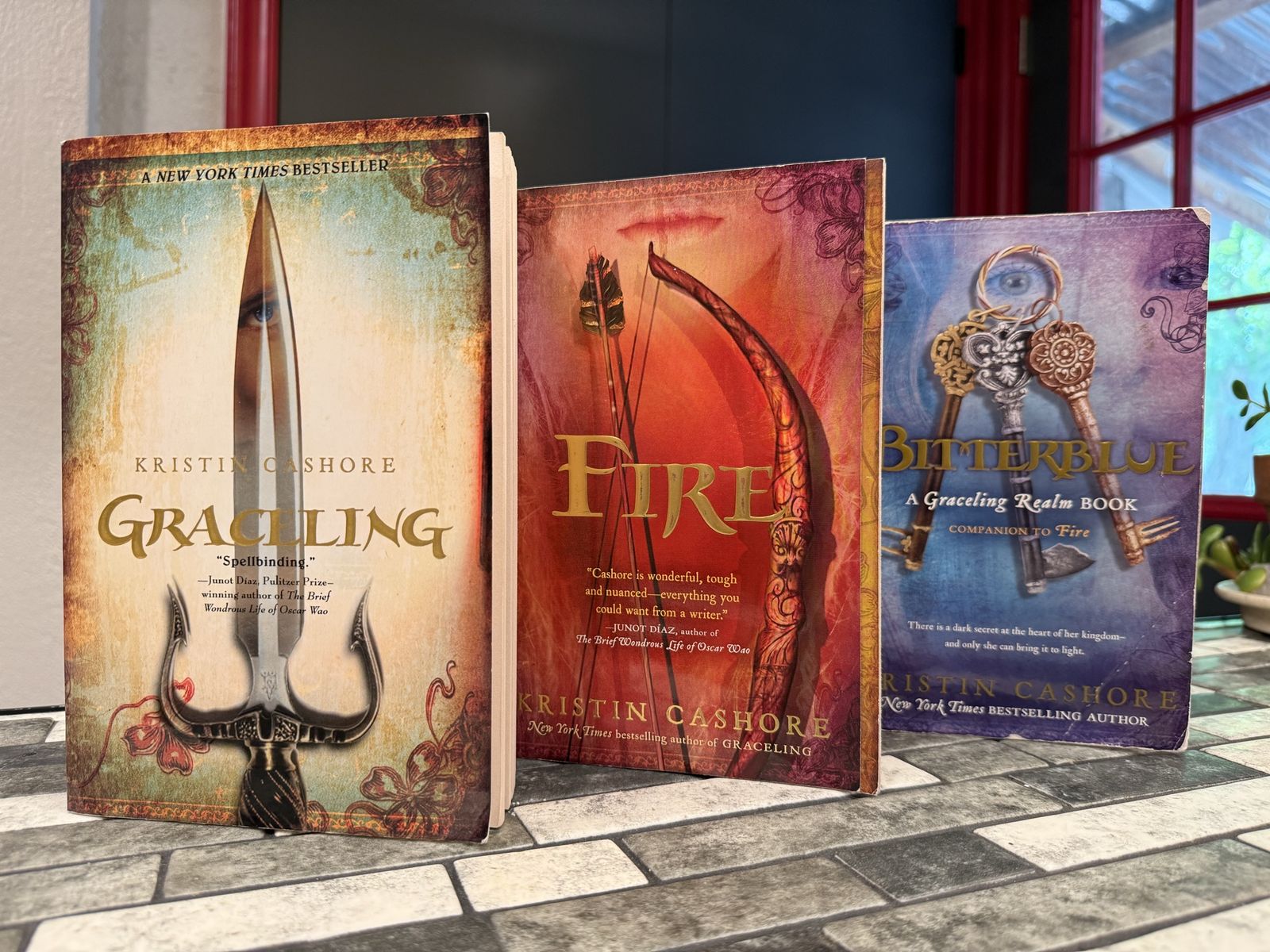 Kristin Cashore Graceling Realm Series Books: Graceling, Fire, Bitterblue