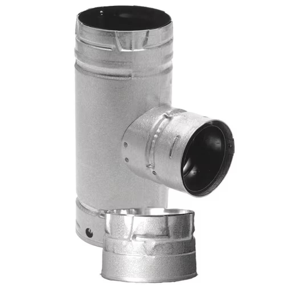 PELLETVENT 4in Increaser Tee w/ Cap