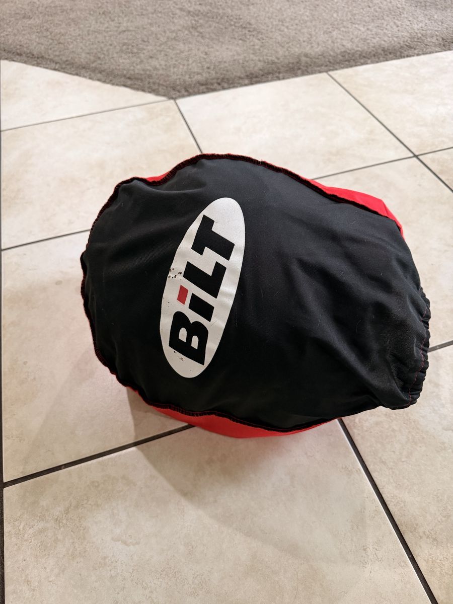 Adults L BiLT Motorcycle Helmet and Mens M Gloves