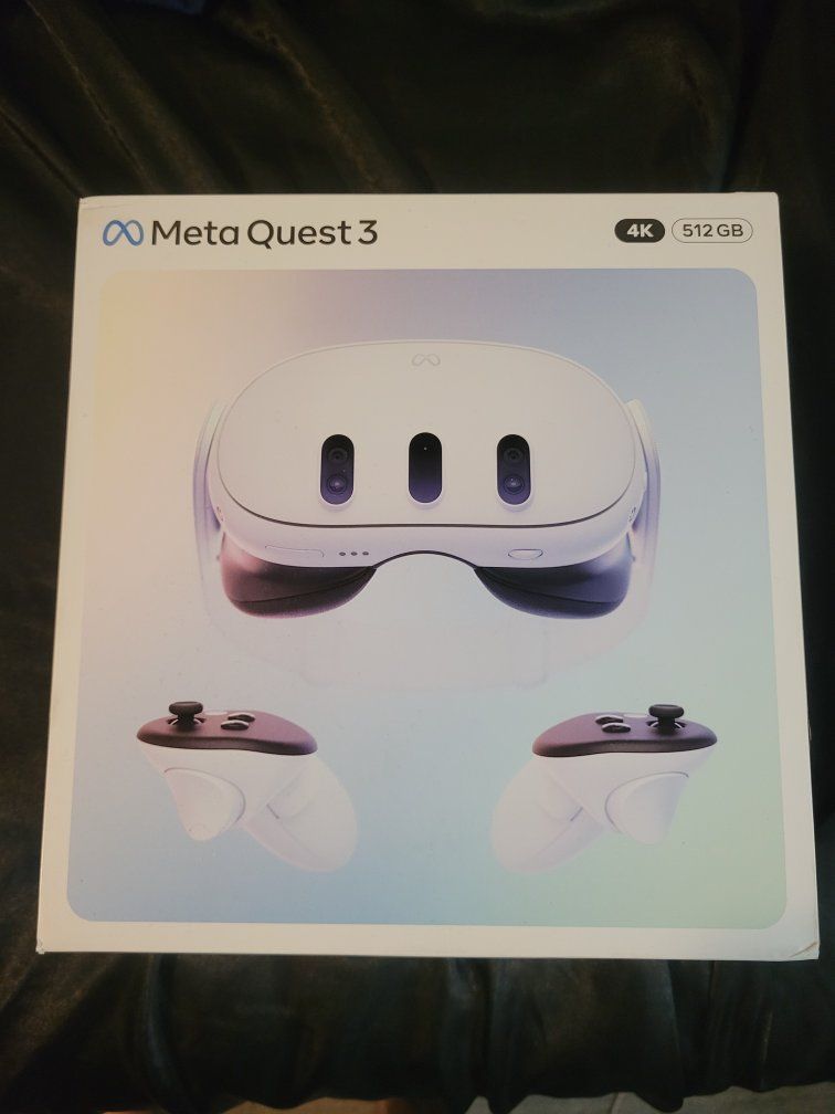 Meta Quest 3 VR Headset 512GB 4K Virtual Reality Gaming System - New Sealed
