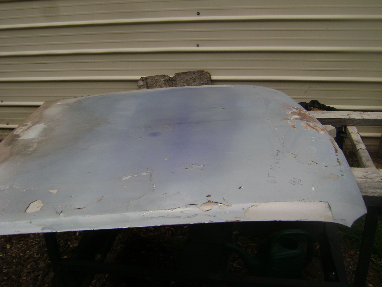 1965 mustang hood