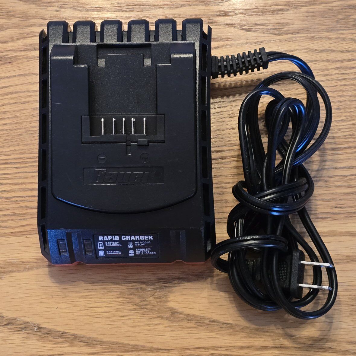 Bauer 20V 1.7A Rapid Charger 1704C-B — Fast Battery Charger