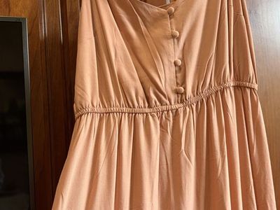 BB Dakota Steve Madden Peach Pink Spaghetti Strap Tiered Sundress M