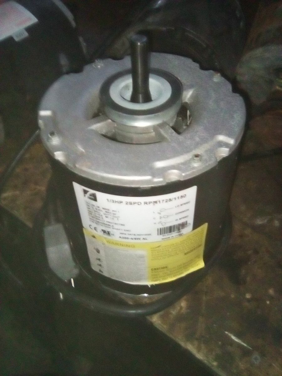 Electric motor 1/3HP 2SPD RPM 1725/1150 Non-Reversible