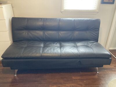 Black Leather Couch