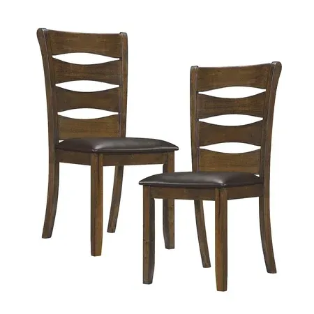 Lexicon Darla 19.5 Wood Dining Chair Set 2