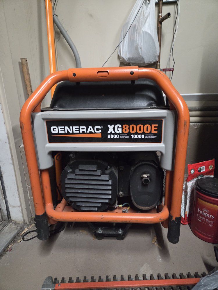Generac XG8000E Portable Generator - 8000 Running Watts, 10000 Starting Watts