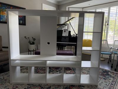 Free IKEA White Cube Storage Shelf Display Unit with Multiple Compartments