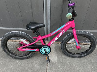 Specialized Riprock Coaster 16 Kids' Bike - Pink/Blue, 16-inch wheels, Single Speed