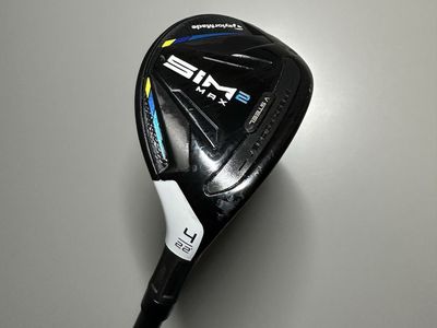 TaylorMade SIM2 MAX Rescue Hybrid 4H 22* Stiff Flex with Headcover