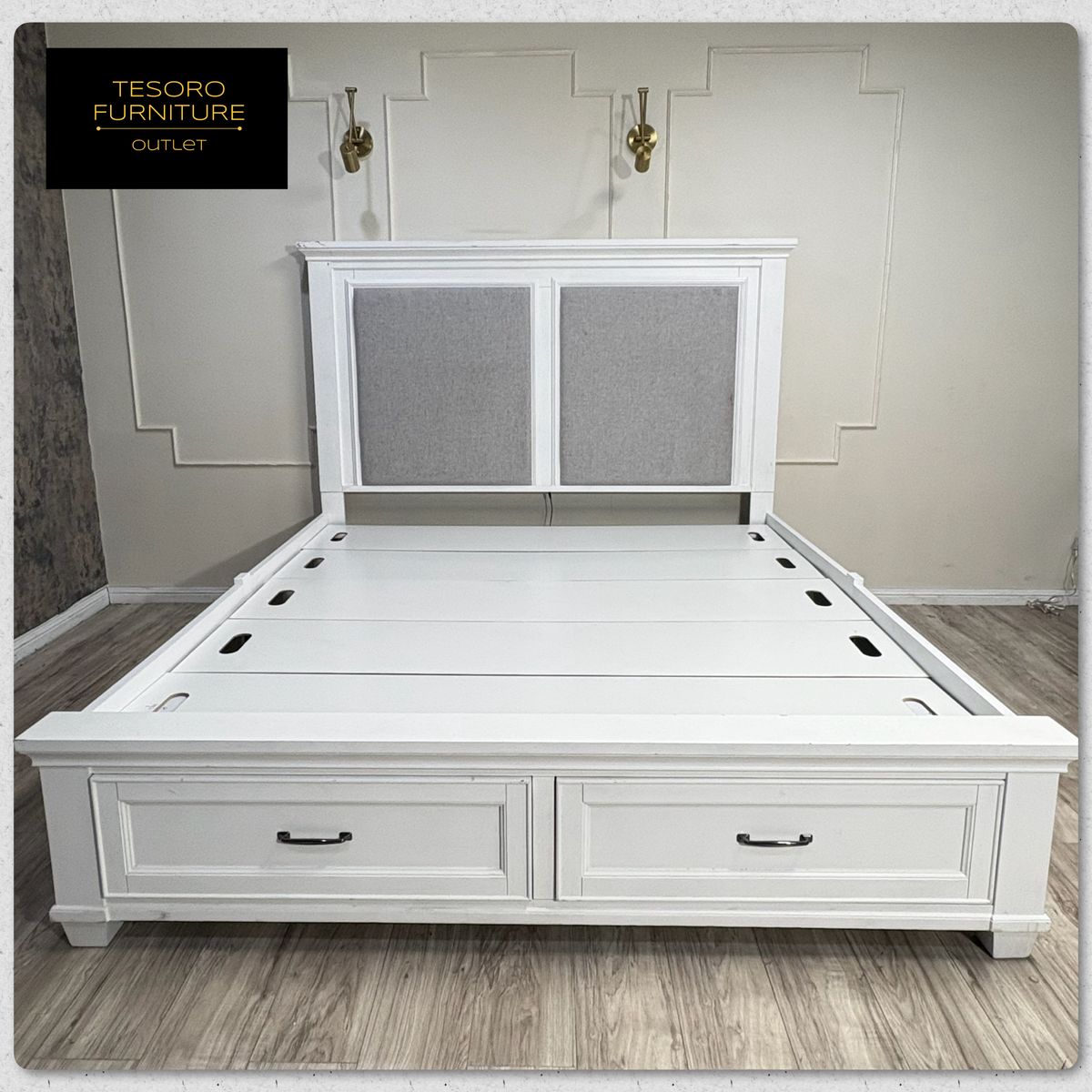 MODERN KING BED WITH STORAGE