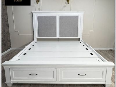 MODERN KING BED WITH STORAGE