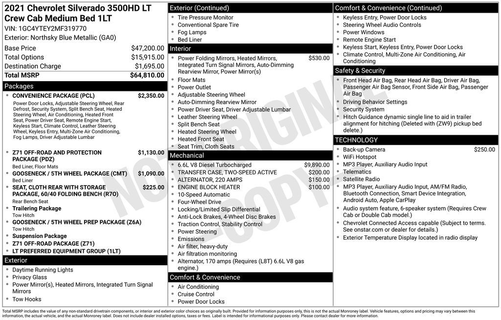 2021 Chevrolet Silverado 3500 LT