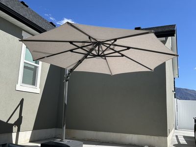 Cantilever Patio Umbrella with Heavy Base - Used