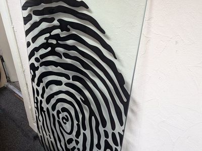 Ikea Glasholm / tempered glass fingerprint desk top peice only