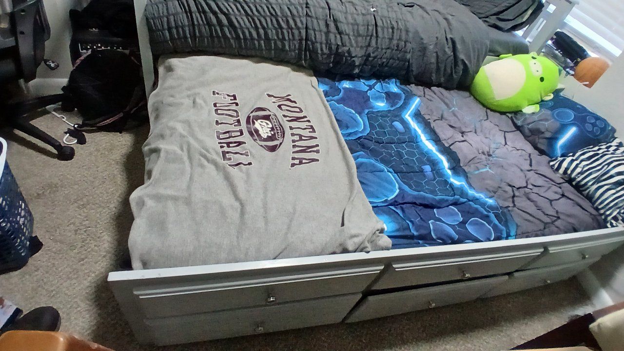 Gray Daybed with Trundle and Storage Drawers - Twin Size Bed Frames in SLC.