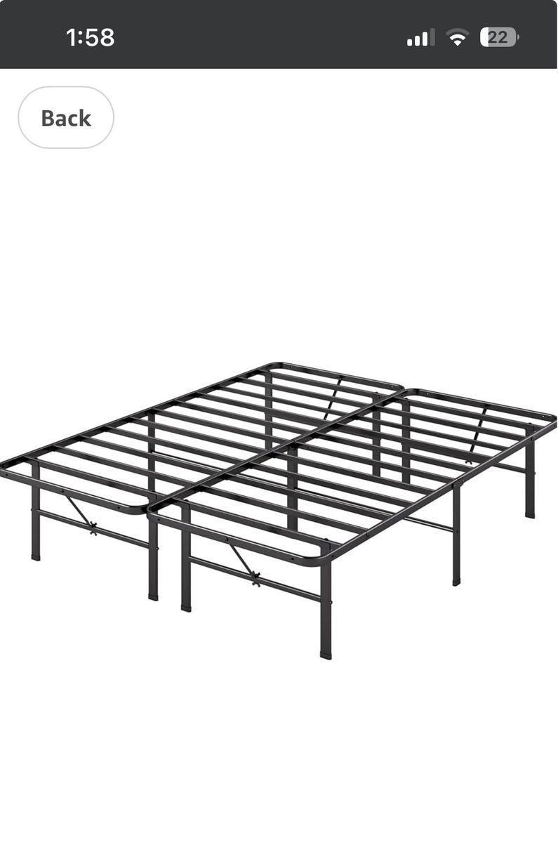 Queen platform bed frame