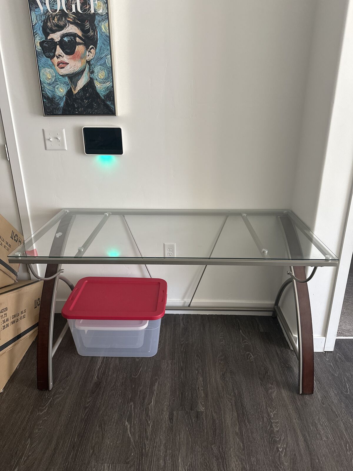 55 Glass Computer Desk